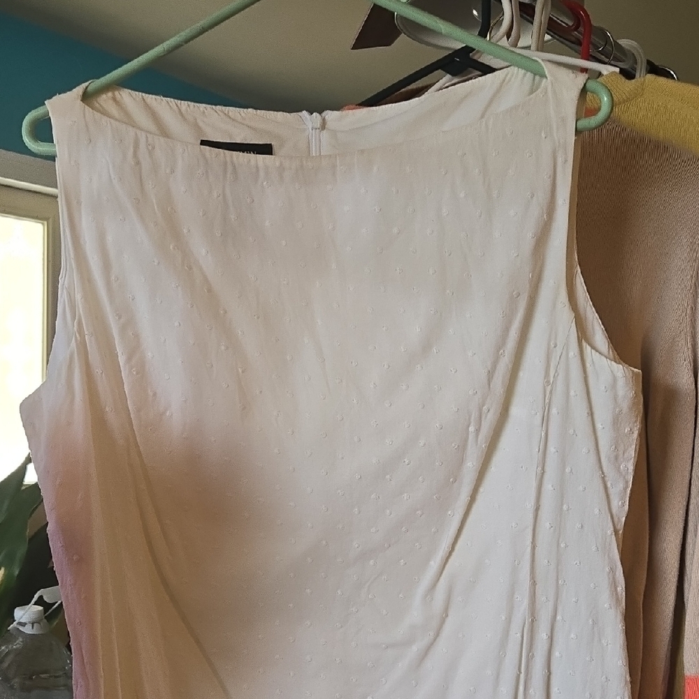 Ralph Lauren White Sleeveless Midi Dress